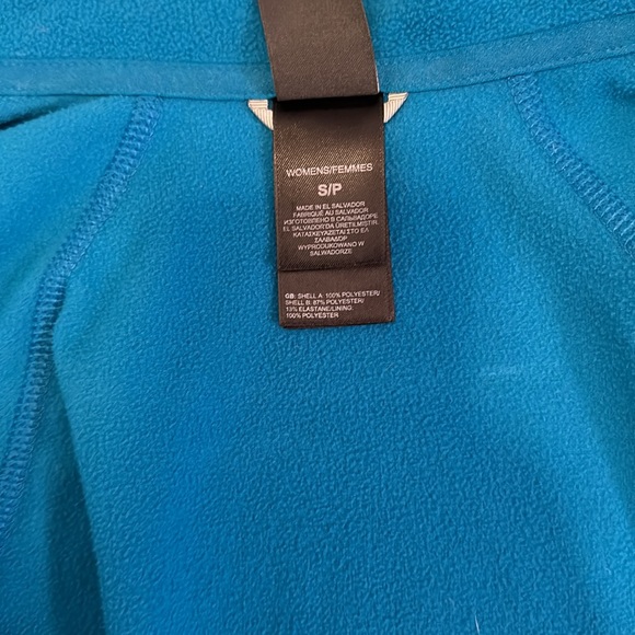 North Face Zip Up Light Weight Flashdry Jacket Teal SZ small petite - Picture 8 of 10